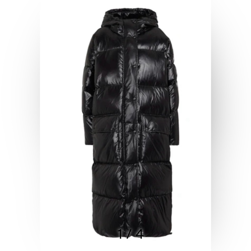 STAND STUDIO Ally Oversized Quilted Shell Hooded Down Coat NWT Size Large